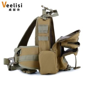 Casual camouflage Oxford material chest bag, multi-functional chest bag, sports multi-functional chest bag, outdoor riding tactical chest bag