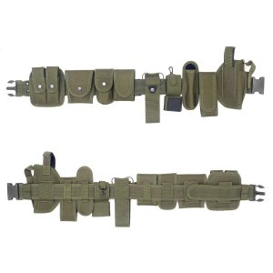 Outdoor sporting goods tactical belt ten-piece set detachable accessory bag girdle security tool quick release set