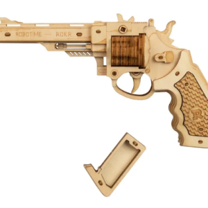 Robotime Rokr DIY Revolver,Scatter with Rubber Band Bullet