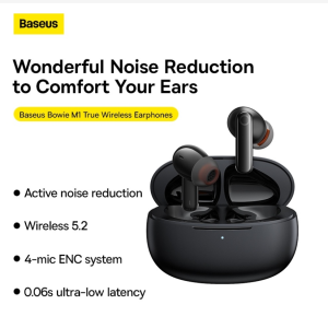 Baseus ENC Bowie M1 Bluetooth 5.2 Verdadeiro Fones De Ouvido Sem Fio