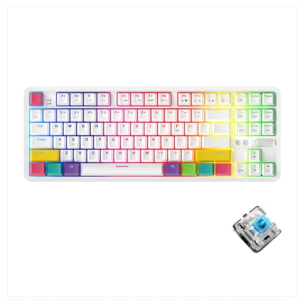 Blackjack K870T 87-key RGB office gaming mobile phone tablet Bluetooth/wired dual mode mechanical keyboard