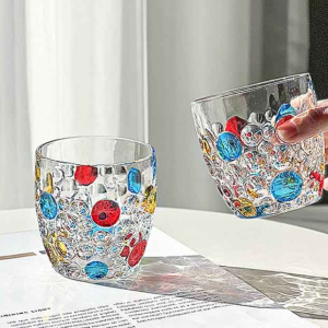 Creative Painted Polka Dot Whiskey Glasses
