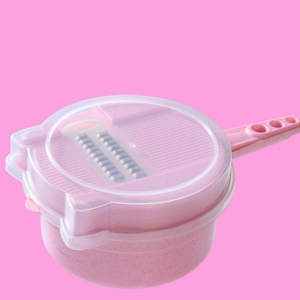 Kitten Shape Multifunctional Vegetable Chopper Slicer Shredder Shredder Kitchen Accessory Gadget (Pink)