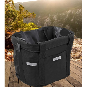 fengny Cesta de bicicleta dianteira removível impermeável bicicleta guiador cesta Pet transportadora Frame Bag