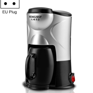 Homezest Household Small Coffee Machine Fully Automatic Portable Mini Single Cup Coffee Maker, Style:EU Plug(Black)