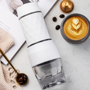 Portable Hand Pressure Espresso Machine Outdoor Accompanying Mini Coffee Cup