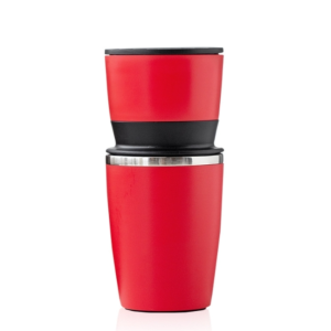 Portable Coffee Beans Grinder Home Hand-Cranked Coffee Machine Stainless Steel Grinder(Red)