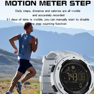 Sanda 2145 Calorie Pedometer Alarm Clock Waterproof Multifunctional Hiking Sports Shockproof Smart Watch