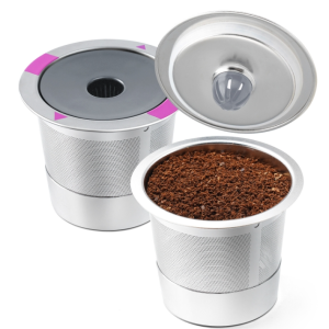 For Keurig Coffee Maker Reusable Filter Cup Stainless Steel Single Hole K Cup