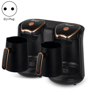 RAF R.109 Household Heating Coffee Pot Portable Office Coffee Tea Maker, EU Plug(Black Gold)