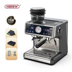 HiBREW Dual Boiler System Barista Pro 20Bar Bean to Espresso Cafetera Coffee Machine with Full Kit for Cafe Hotel Restaurant H7A