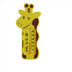 Giraffe Appearance HIPS Plastic Shell Glass IVF Shower Thermometer