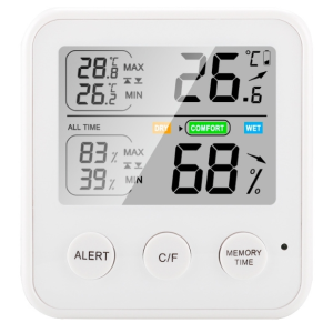 TS-9909-W Multifunction Large Screen Household Thermometer Hygrometer
