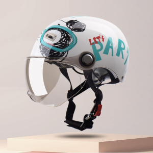 youpin Yema Summer Lightweight 3C Certified Children's Helmet One Size  (Long Lens + Short Coffee Lens)