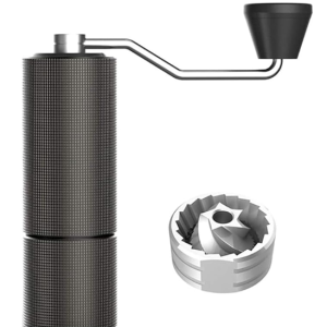 TIMEMORE Moedor de café manual Chestnut C2 com capacidade de 25 g com rebarba cônica de aço inoxidável CNC - configuração interna ajustável, posiciona