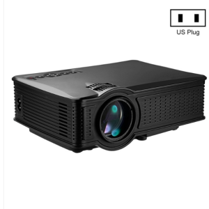 1800 Lumen 1280x800 LED Projector with Remote Control US Standard (Color: Black)