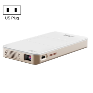 S90 DLP Android 9.0 1GB+8GB Smart 4K Wireless wifi Mini Projector (White)
