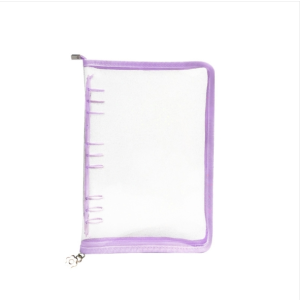 B5 9-hole organizer flipbook collage stargazer transparent zipper book handbook cover without inner pages