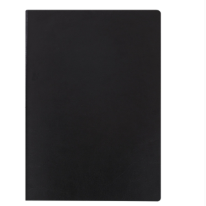 Imitation leather business notebook vintage notepad, cover color: black, size: A5