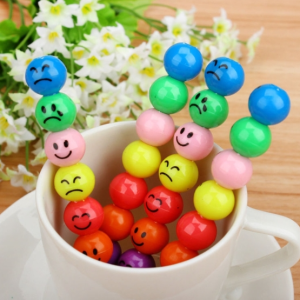 10pcs for sale Creative Candy Cartoon Smiley Doodle Pens 7 Colors Crayons