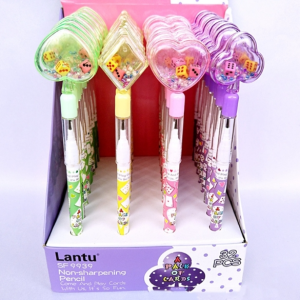 Kawaii automatic pencil mechanical geometry pen children's stationery supplies color random 10 pcs a sale