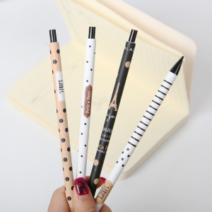 4pcs for sale 0.5mm Cute Plastic Mechanical Pencil Polka Dot Automatic Pencil Children's Stationery