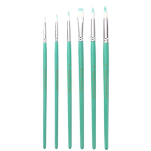 Bamboo Pavilion 2 Sets Pearlescent Rod Nylon Bristle Gouache Pen Set