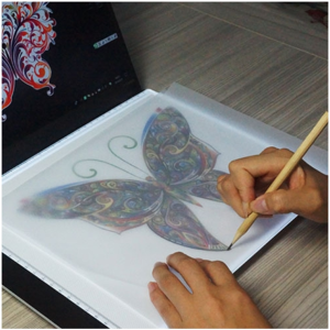 3.5W 5V LED USB Three Level of Brightness Dimmable A4 Acrylic Scale Copy Boards Anime Sketch Drawing Sketchpad