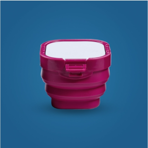 Folding Bucket Paint Box Multifunctional Palette Watercolor Humidor Brush Washer Portable Painting Tools (Red)