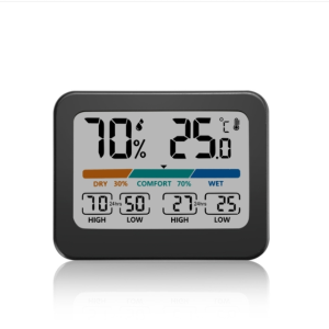Multi-function electronic thermometer Colorful large screen high and low temperature record Home temperature and humidity meter
