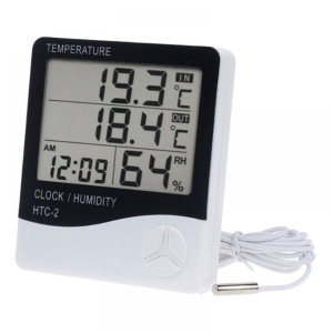 Indoor and outdoor electronic temperature and humidity meter
