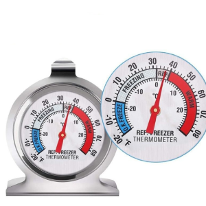 2 Inch Stainless Steel Refrigerator Thermometer for Freezers