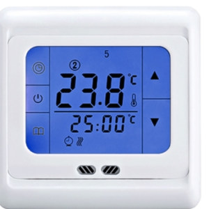 LYK-109 Temperature Regulator Touch Screen Heating Thermostat for Warm Floor/Electric Heating System Temperature Controller (Blue)