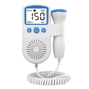 B3 Home Doppler Ultrasound Handheld Fetal Heart Monitor Fetal Heart Monitor for Pregnant Women (Blue)