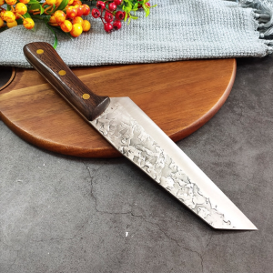 Forged hammered multi-purpose butcher knife, stainless manganese steel pork stall peeling and meat cutting knife, bone cutting, meat slicing and veget
