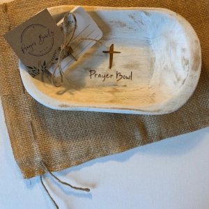 Prayer Bowl Dough Bowl Cross religious gifts