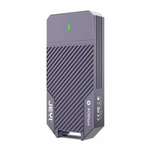 JEYI USB4 40Gbps Hard Drive Box M.2 NVME to TB4 USB-C External Portable SSD Enclosure Support Up to 4TB Capacity - Lightning 2464