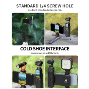 For DJI DJI Osmo Pocket 3 Sunnylife OP3-AD744 Expansion Phone Holder Adapter Protective Frame Storage Case