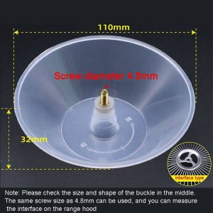 F004 4.8mm range hood accessories oil box PP plastic screw oil cup