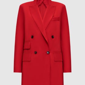 Red NEBBIE double-breasted wool jacket Max Mara