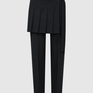 Black pants with wool and basque Juun.j