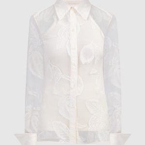 ASTI beige blouse with lace Max Mara Sportmax