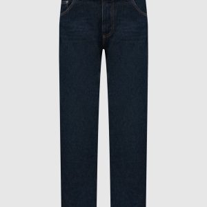 Blue jeans with logo patch Dolce&Gabbana