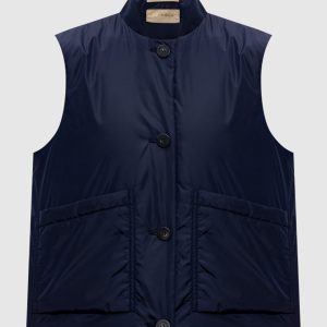 Blue straight-cut vest Woolrich