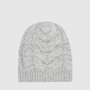 Children's gray cashmere hat Brunello Cucinelli