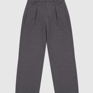 Children's gray melange pants Brunello Cucinelli