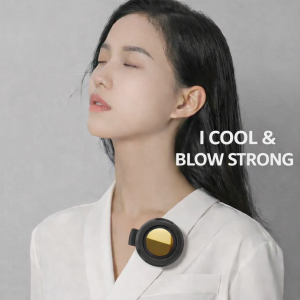 MF019 Mini Whirlwind Portable Snap On Charging Fan Waist Clip Mini Whirlwind Fan 3-Speed Handsfree Silent Strong Wind