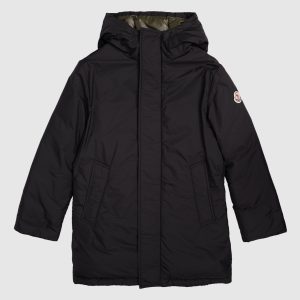 Black Gesudar down jacket with logo patch Moncler ENFANT