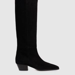 Black suede Medea boots Aeyde