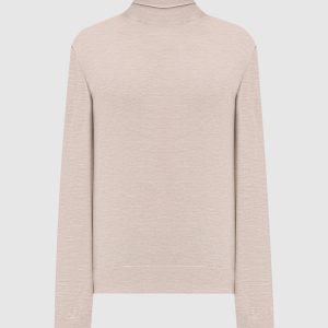 Beige cashmere turtleneck Dolce&Gabbana